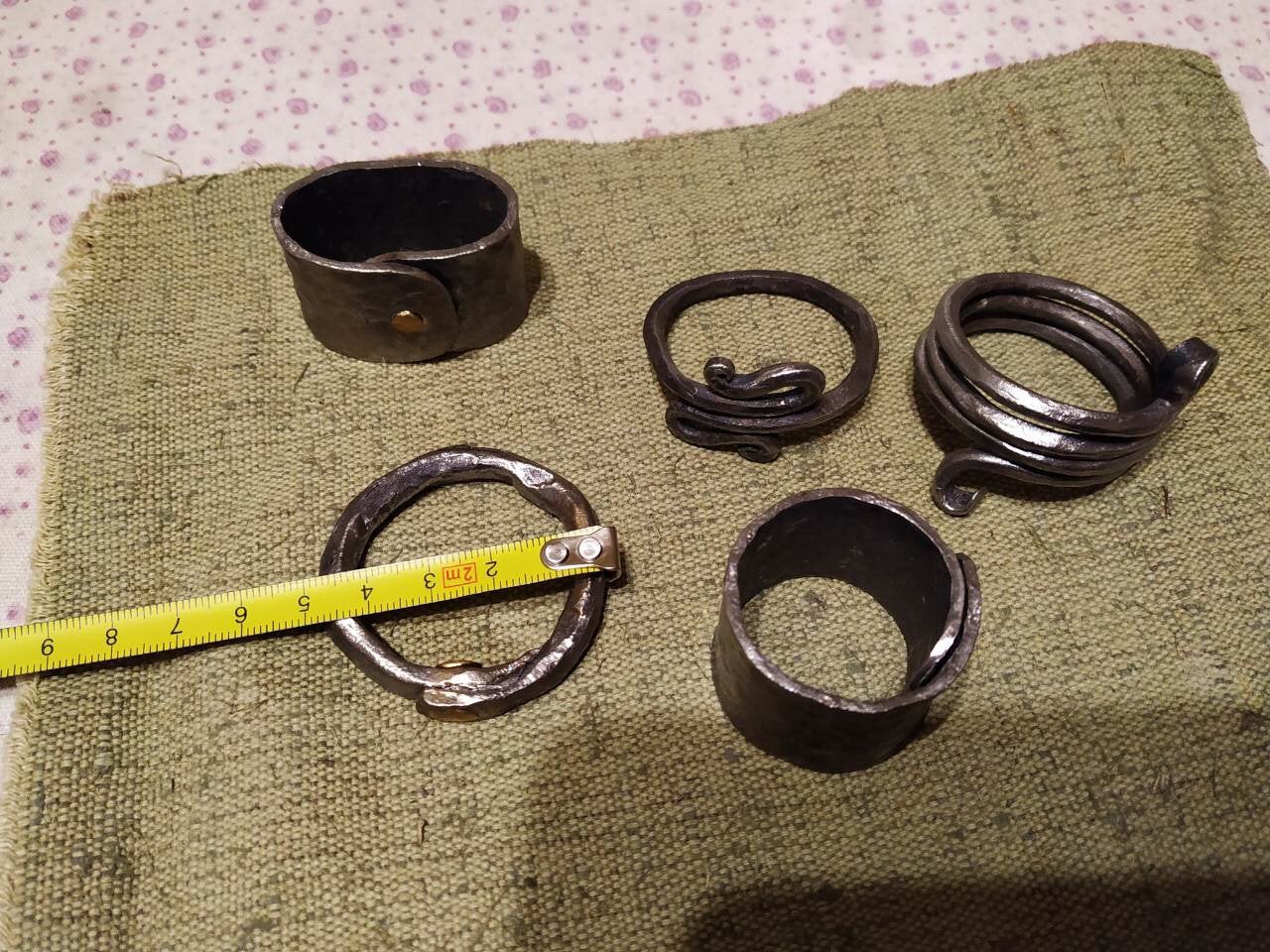 Birthday napkin rings, wedding napkin rings, napkin rings set, Christmas napkins, kitchen napkins, Christmas gift, metal napkin rings