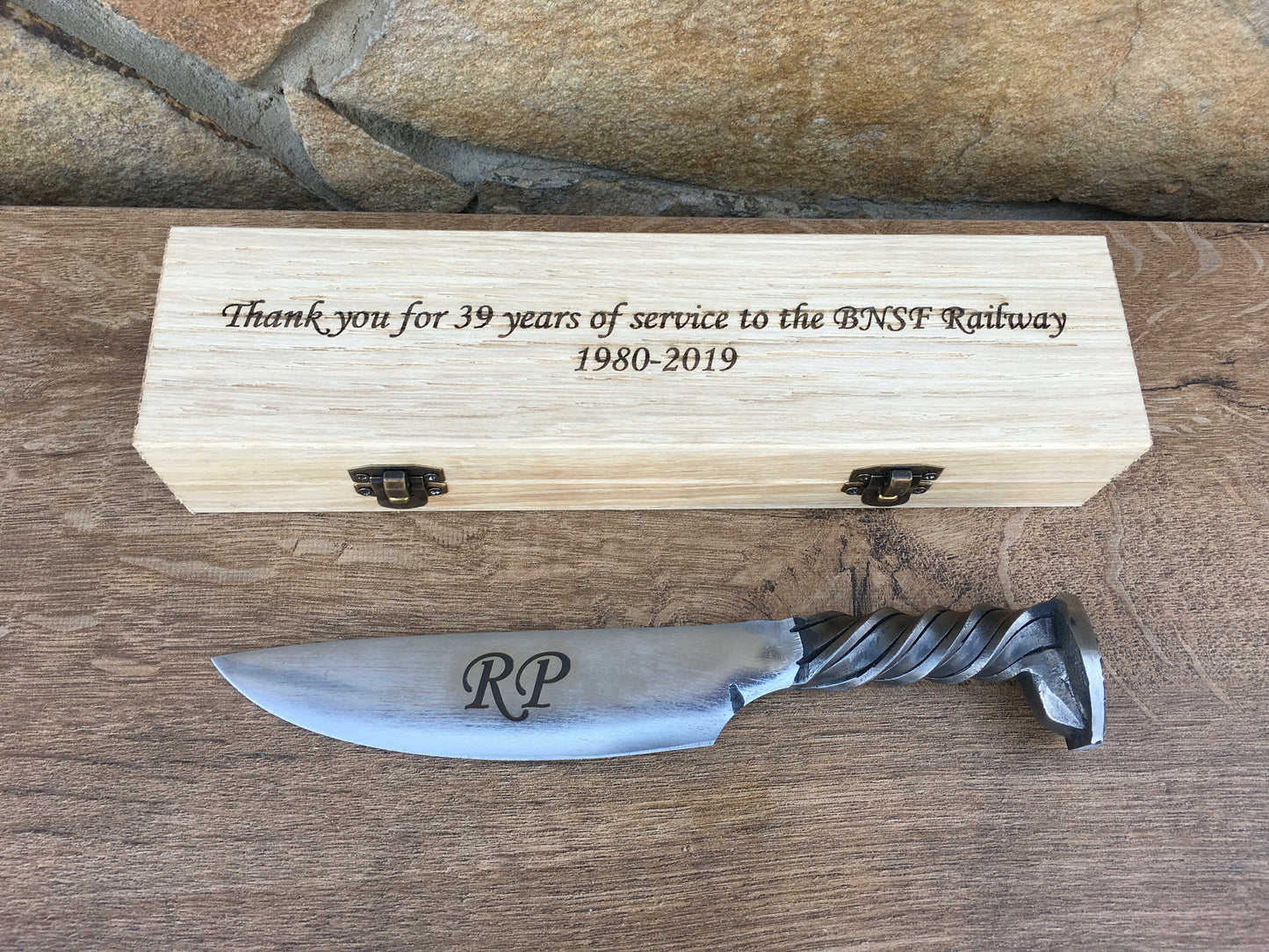 Retirement gift, retirement gift for man, retirement for men, retirement party, retirement men, railroad spike knife, retiring gift, knife