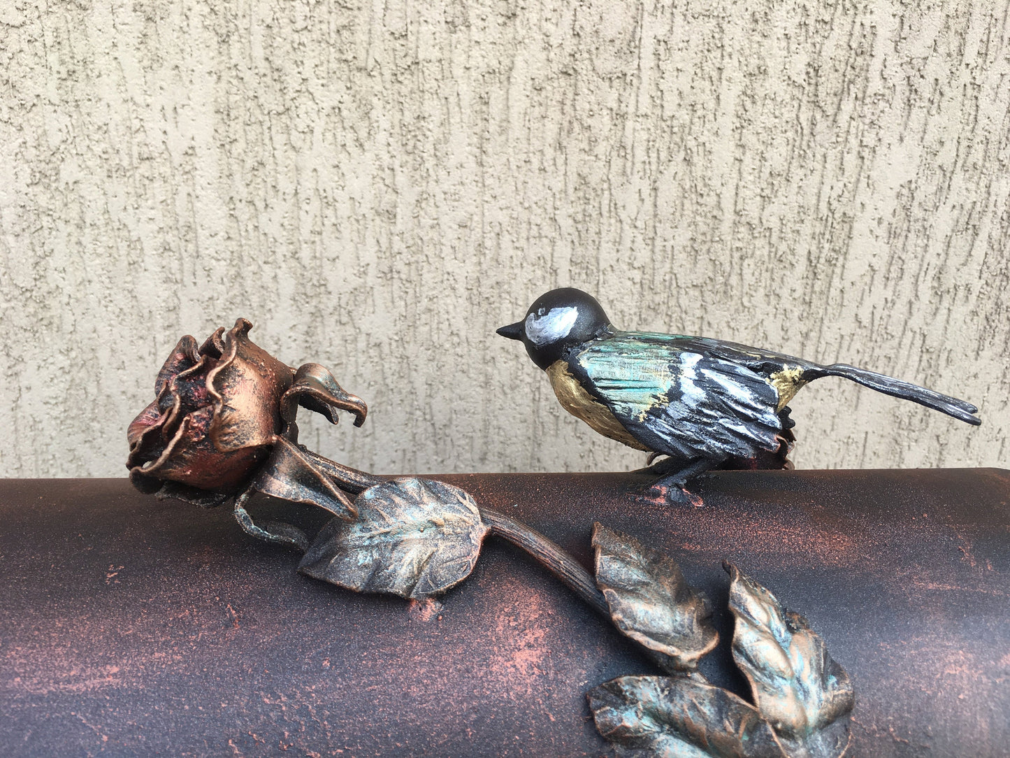 Custom listing for Danielle: mailbox with a butterfly, spider on a scroll