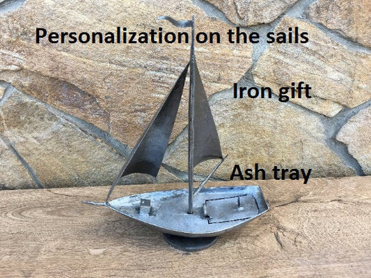 6th anniversary, iron anniversary gift for him, 6 year anniversary, ashtray, cigar ashtray, ash tray, iron gift for him, gift for smoker