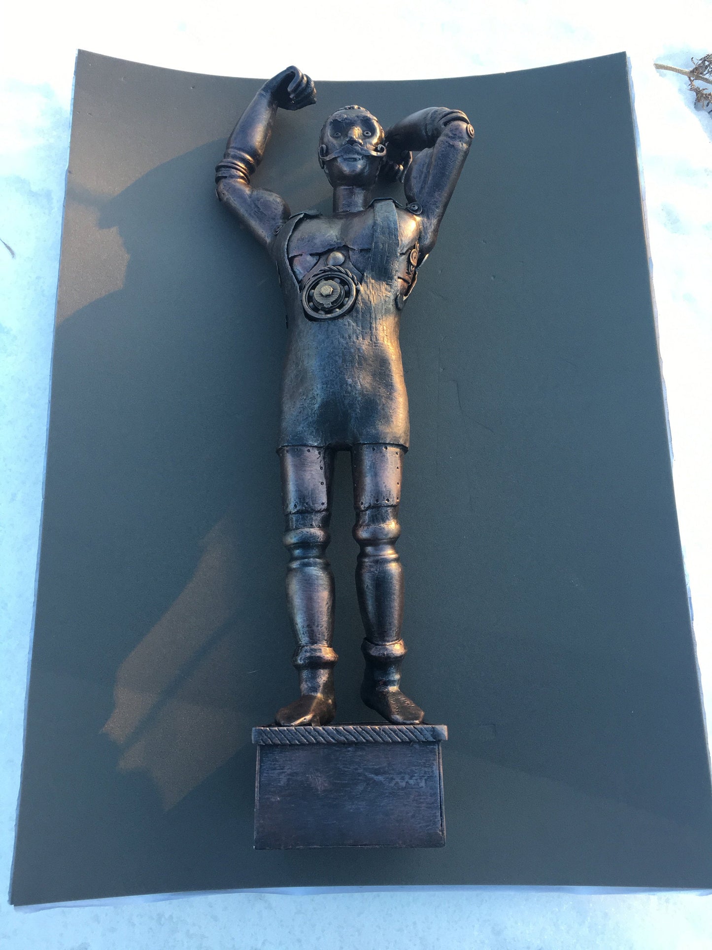 Steampunk sculpture, steampunk figurine, junk art, steampunk art, industrial art, steampunk gift, steam punk, steampunk, industrial decor