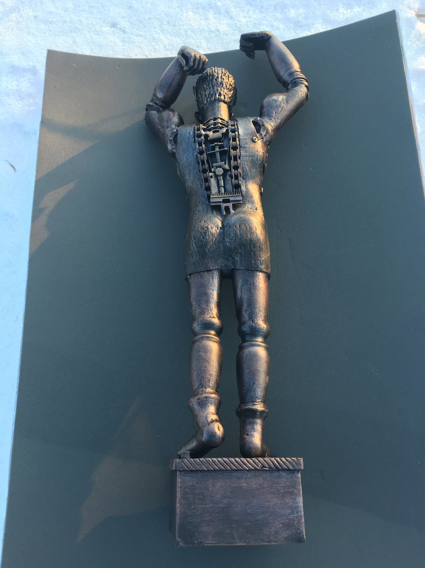 Steampunk sculpture, steampunk figurine, junk art, steampunk art, industrial art, steampunk gift, steam punk, steampunk, industrial decor