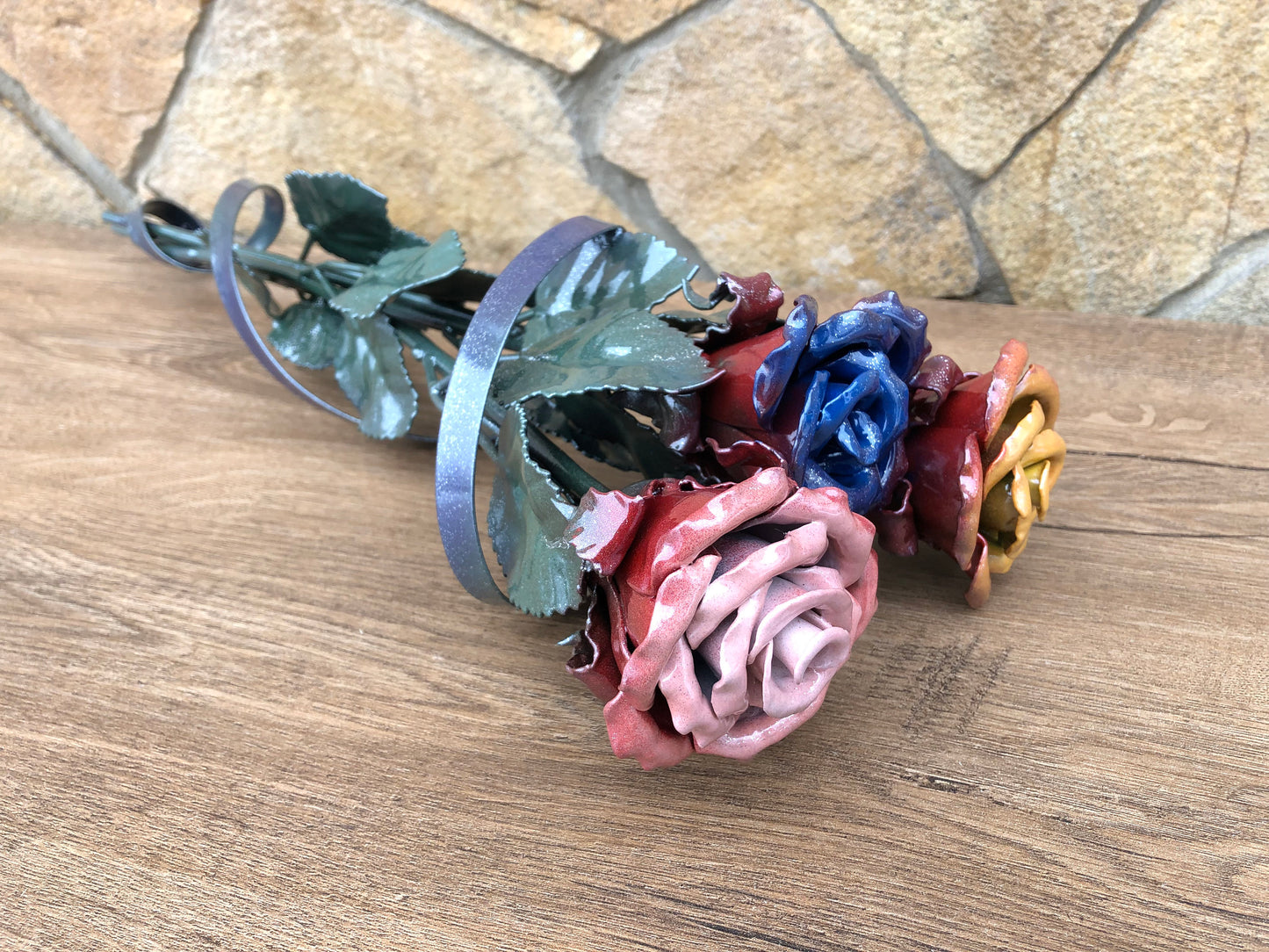 6th anniversary gift, iron anniversary, birthday gift her, iron rose, iron gift for her, wedding gift, gift for mom, iron gifts, viking axe