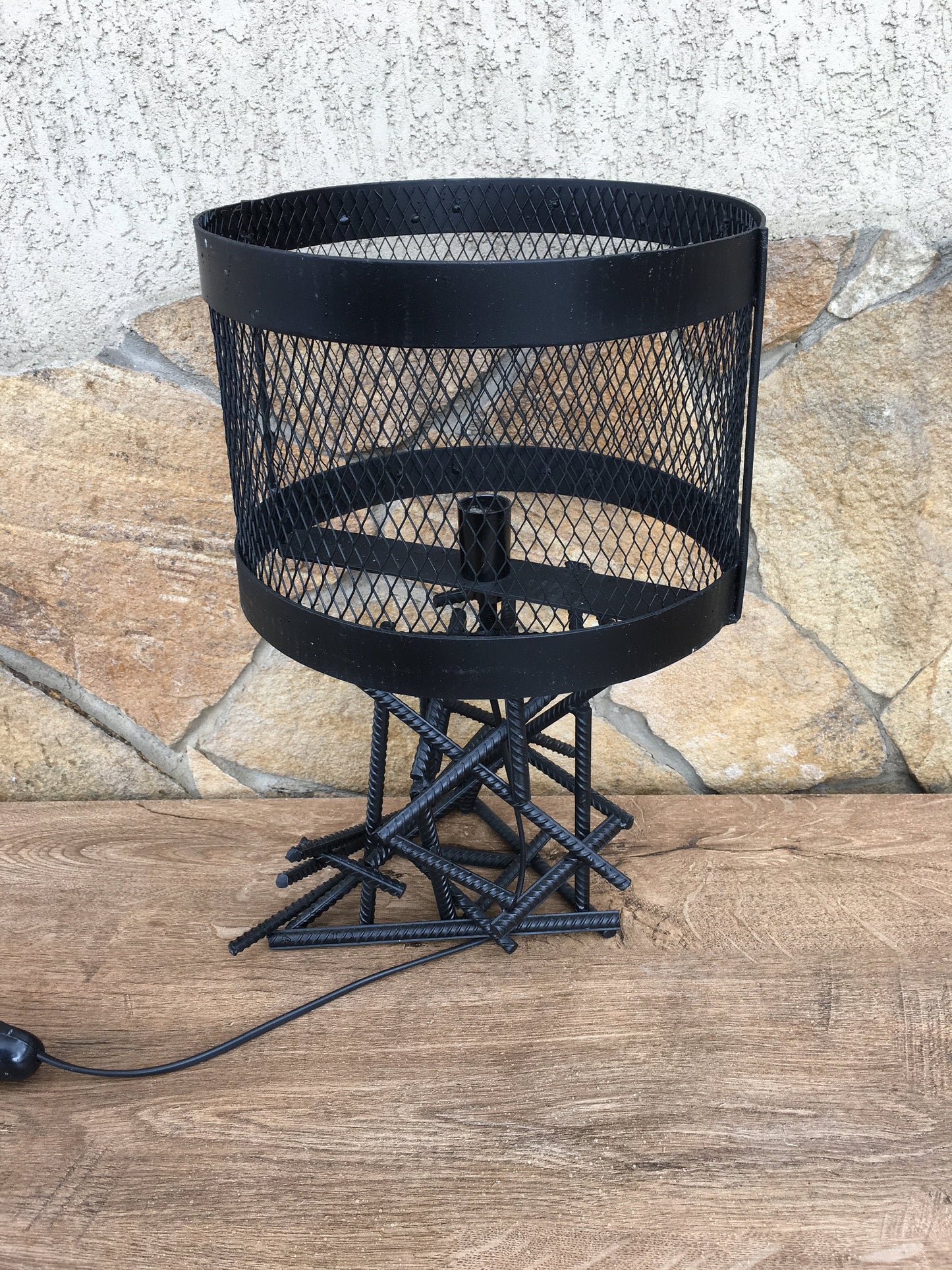 Loft lamp, loft lighting, loft light, loft furniture, steampunk lamp, rebar lighting, industrial lamp, industrial light, industrial lighting