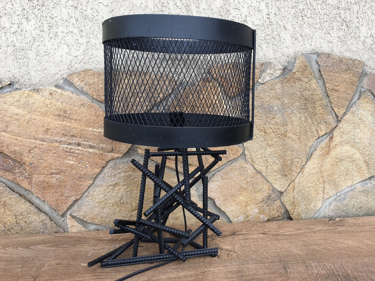 Loft lamp, loft lighting, loft light, loft furniture, steampunk lamp, rebar lighting, industrial lamp, industrial light, industrial lighting