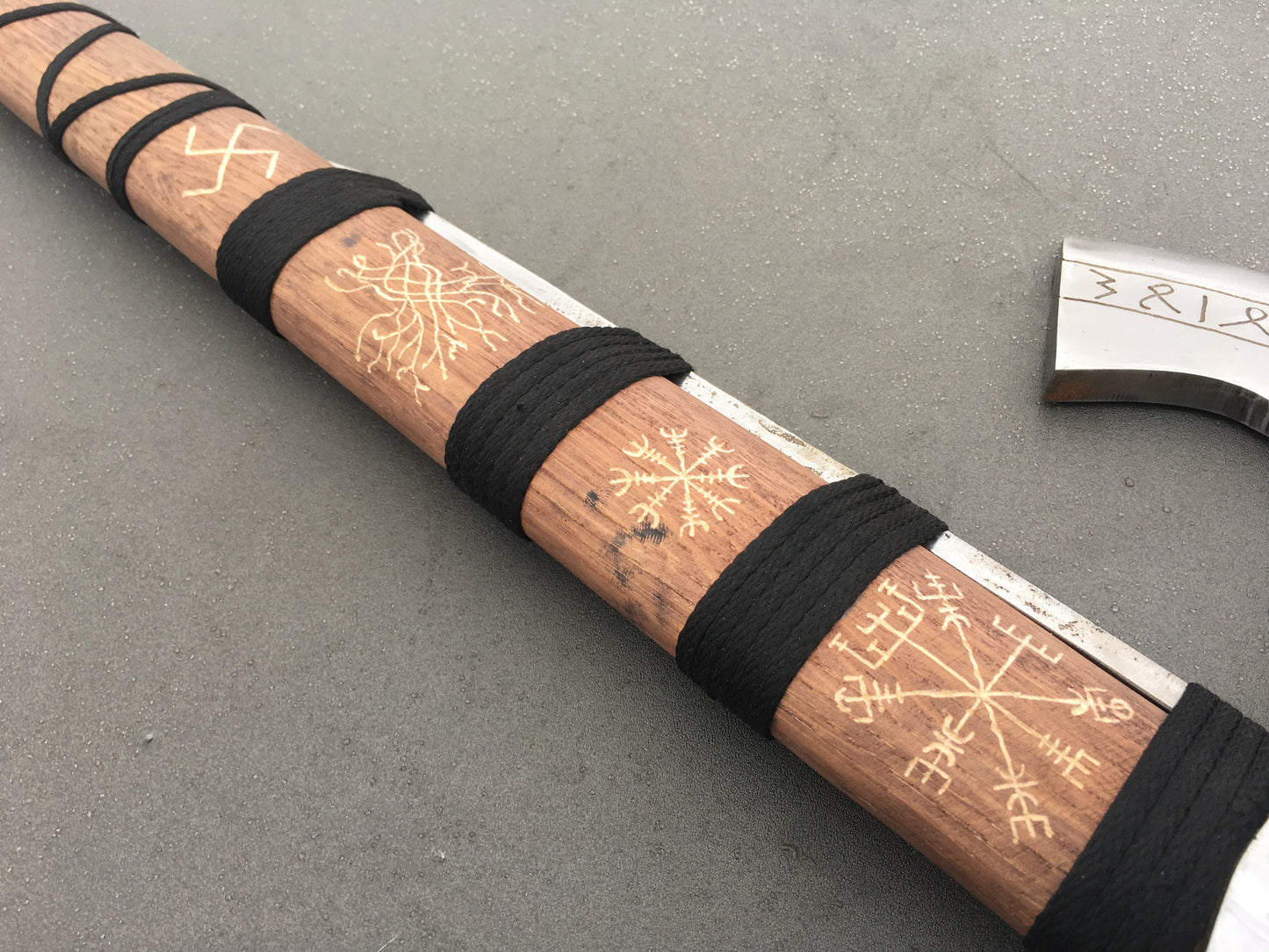 Runic axe, axe gift, Perun axe, pagan axe, viking axe, vegvisir, helm of awe, Yggdrasil,bearded axe,Norse axe,mjolnir,viking weapon