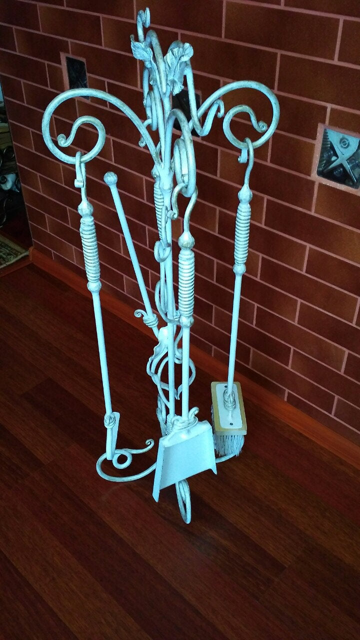 Fireplace tool set, fireplace tools, fireplace accessories, fireplace decor, fireplace, modern farmhouse, viking axe, axe, fireplace screen