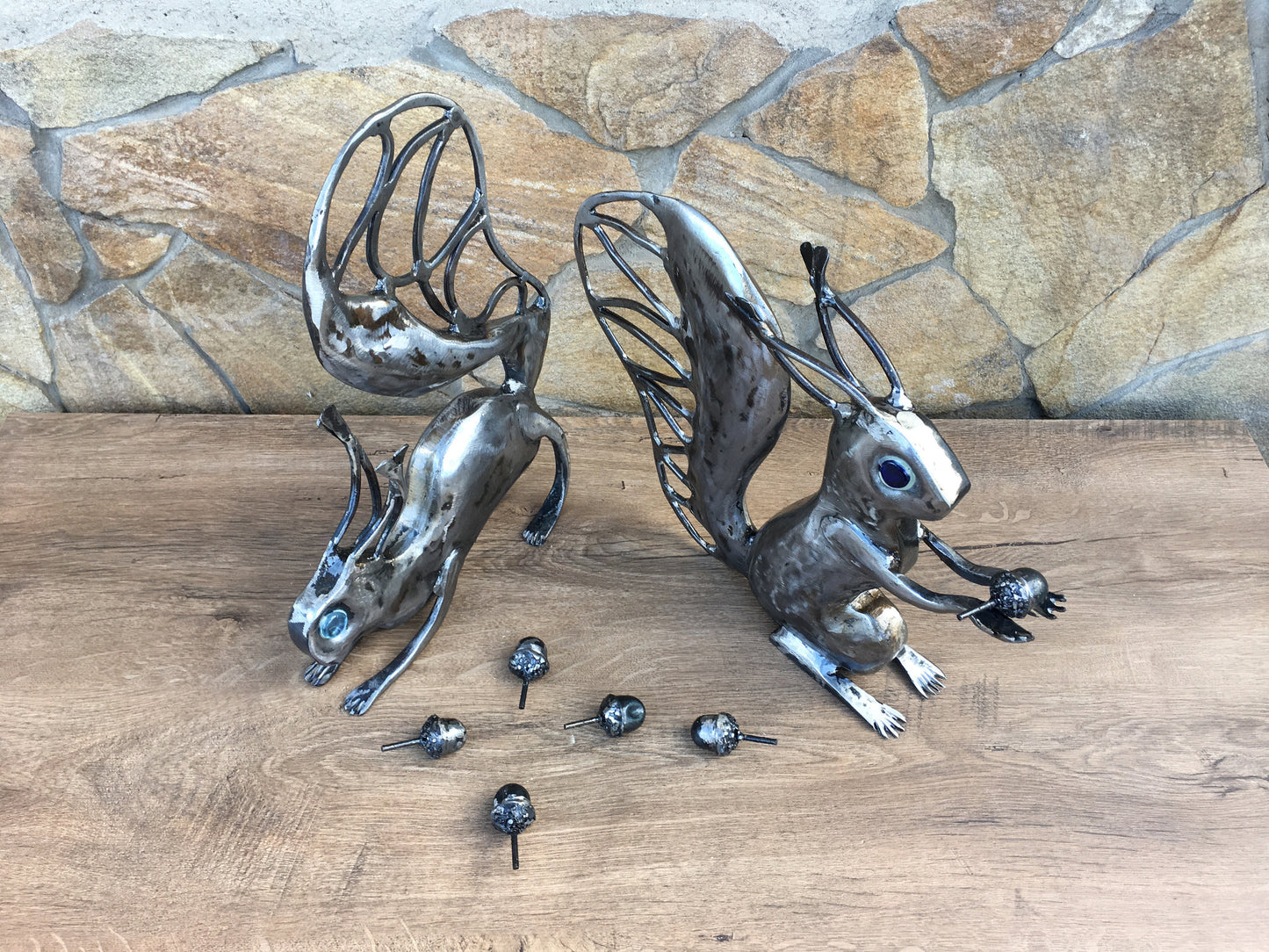 Metal squirrel, iron squirrel, squirrel gifts, squirrel decor, squirrel amigurumi, squirrel doll, iron animals, zoo gift, squirrel jewelry