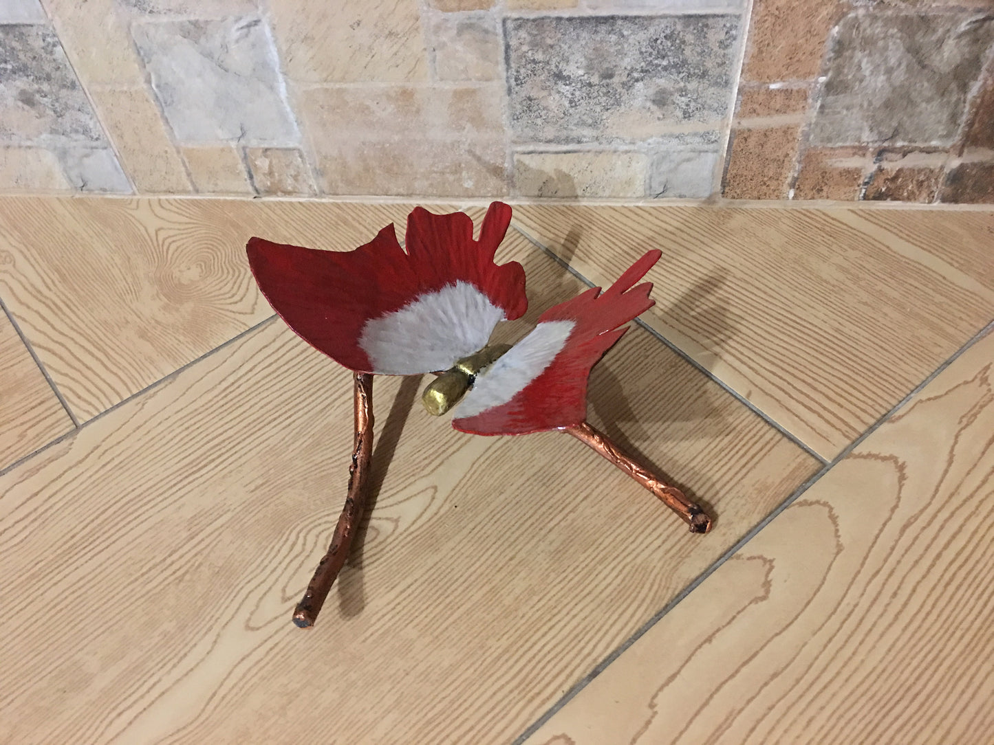 Butterfly, dragonfly, hand forged butterfly, hand forged dragonfly, acorn, oak leaf, butterfly figurine, dragonfly figurine, butterfly gifts