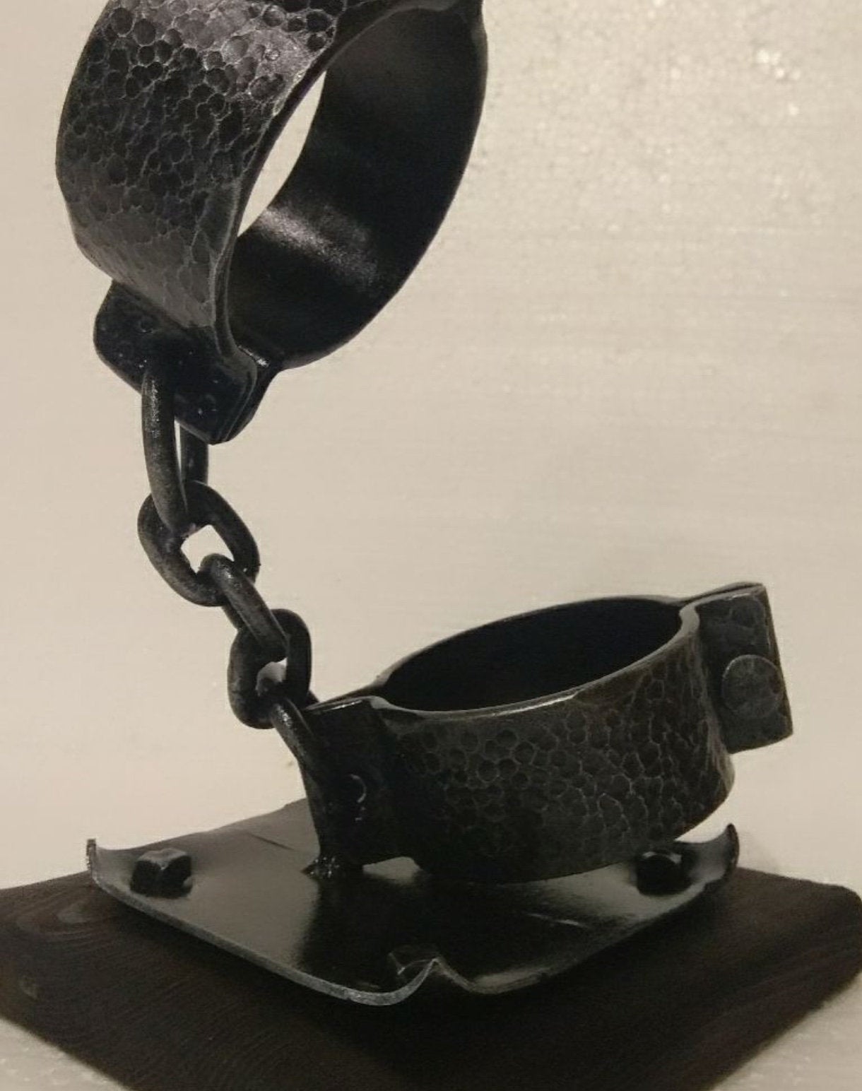 Hand forged handcuffs, hand cuffs, police gifts, prisoner art, prisoner cosplay, police officer gifts, medieval handcuffs, police handcuffs