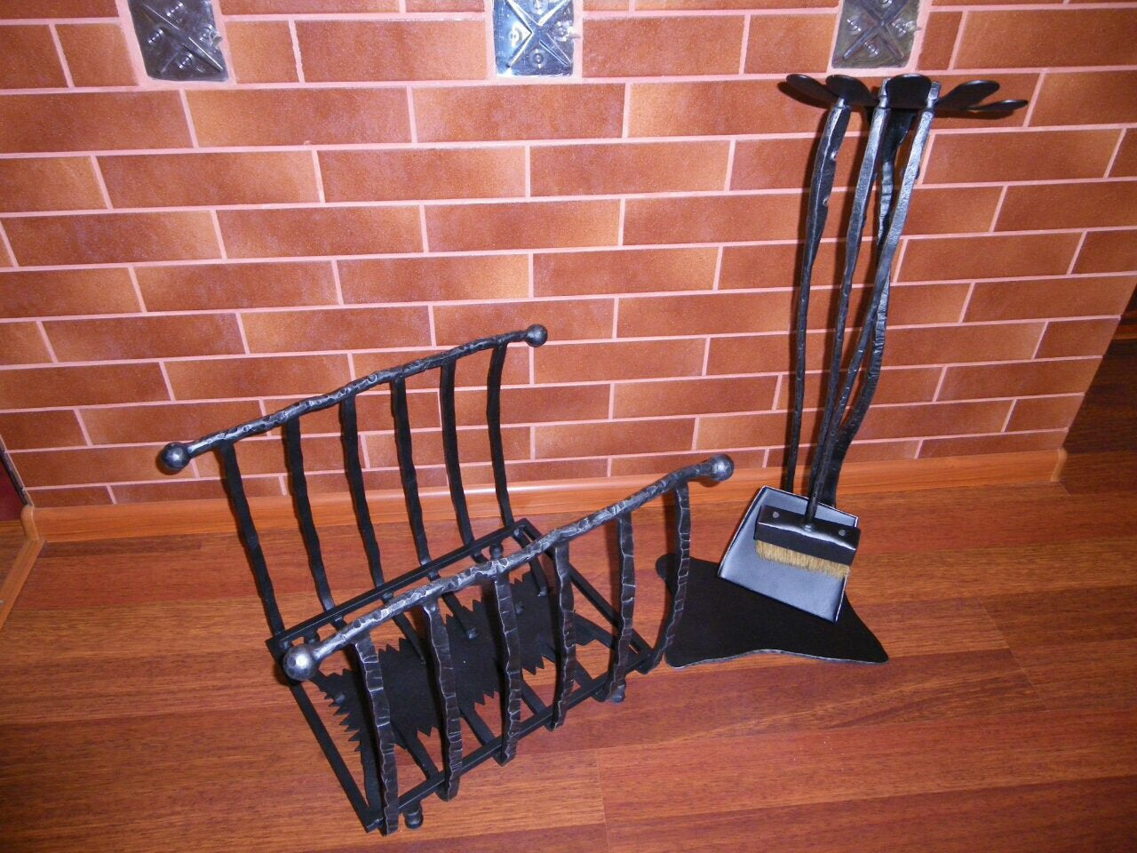 Firewood holder, fireplace log holder, fireplace decor, fireplace log rack, fireplace tool set, fireplace accessories, fireplace tools