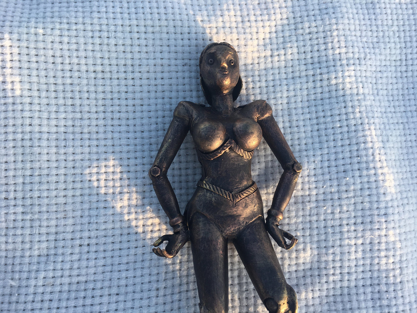 Steampunk sculpture, steampunk figurine, recycled art, recycled gifts, upcycle art, upcycle decor, upcycled gift, industrial gifts, statue