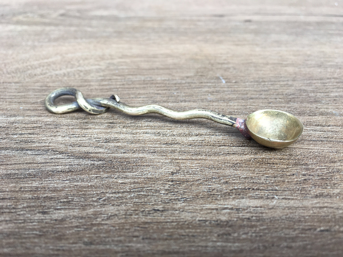 Bronze scoop, mini scoop, salt scoop, spice scoop, dollhouse kitchen, bronze gift, hostess gift, medieval cutlery, viking cutlery, scoop