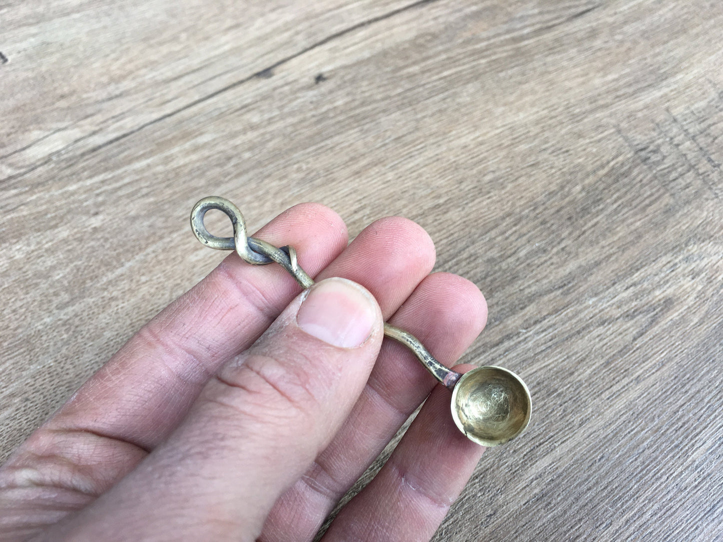 Bronze scoop, copper scoop, mini scoop, salt scoop, spice scoop, dollhouse kitchen, bronze gift, medieval cutlery, copper gift, scoop, axe