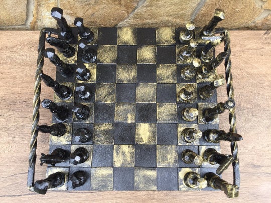 Chess table, chess lover gift, chess, chess accessory, iron gift, table, anniversary, Christmas, birthday, gift for men, mens gift,dads gift