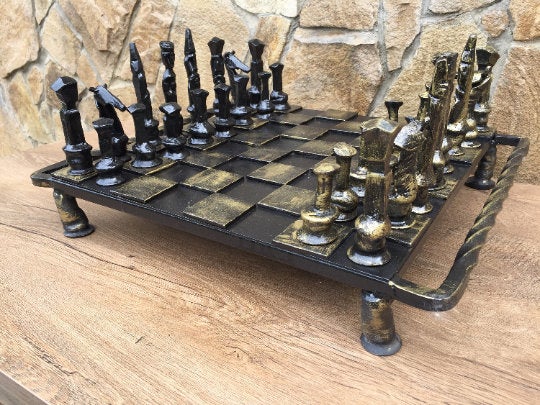 Chess table, chess lover gift, chess, chess accessory, iron gift, table, anniversary, Christmas, birthday, gift for men, mens gift,dads gift