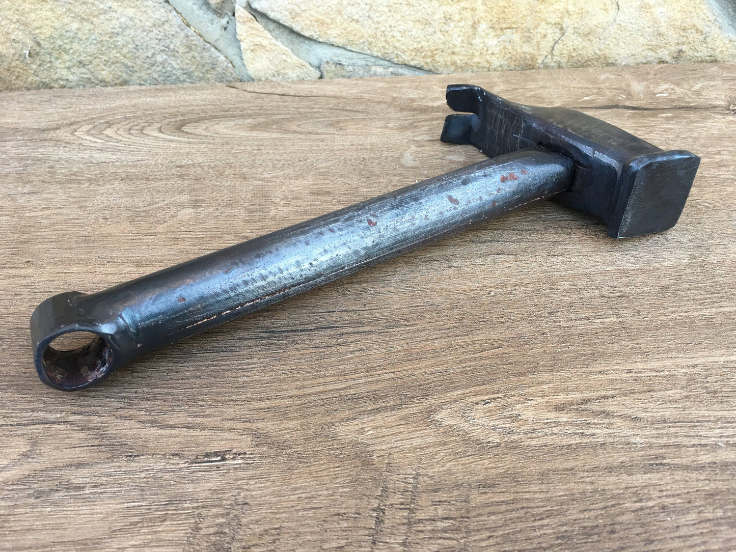 Hand forged hammer, claw hammer, decorative hammer, viking axe, mens gift, iron gift for him, Thors hammer, steel hammer, blacksmith hammer
