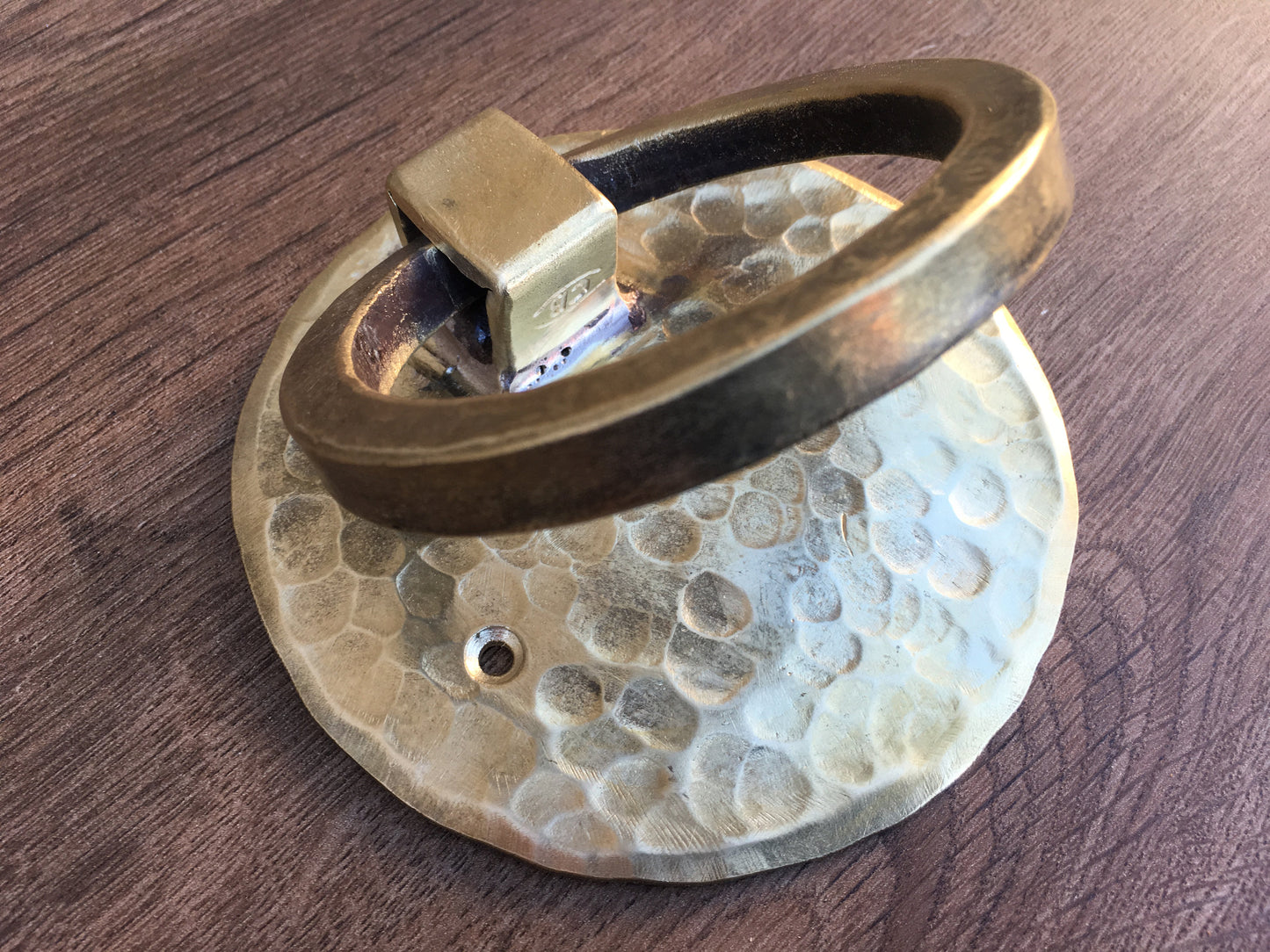 Hand forged bronze door knocker, door pull, door ring, door puller, pull ring handle, iron pulls, knobs and pulls, pull handle, bronze gift