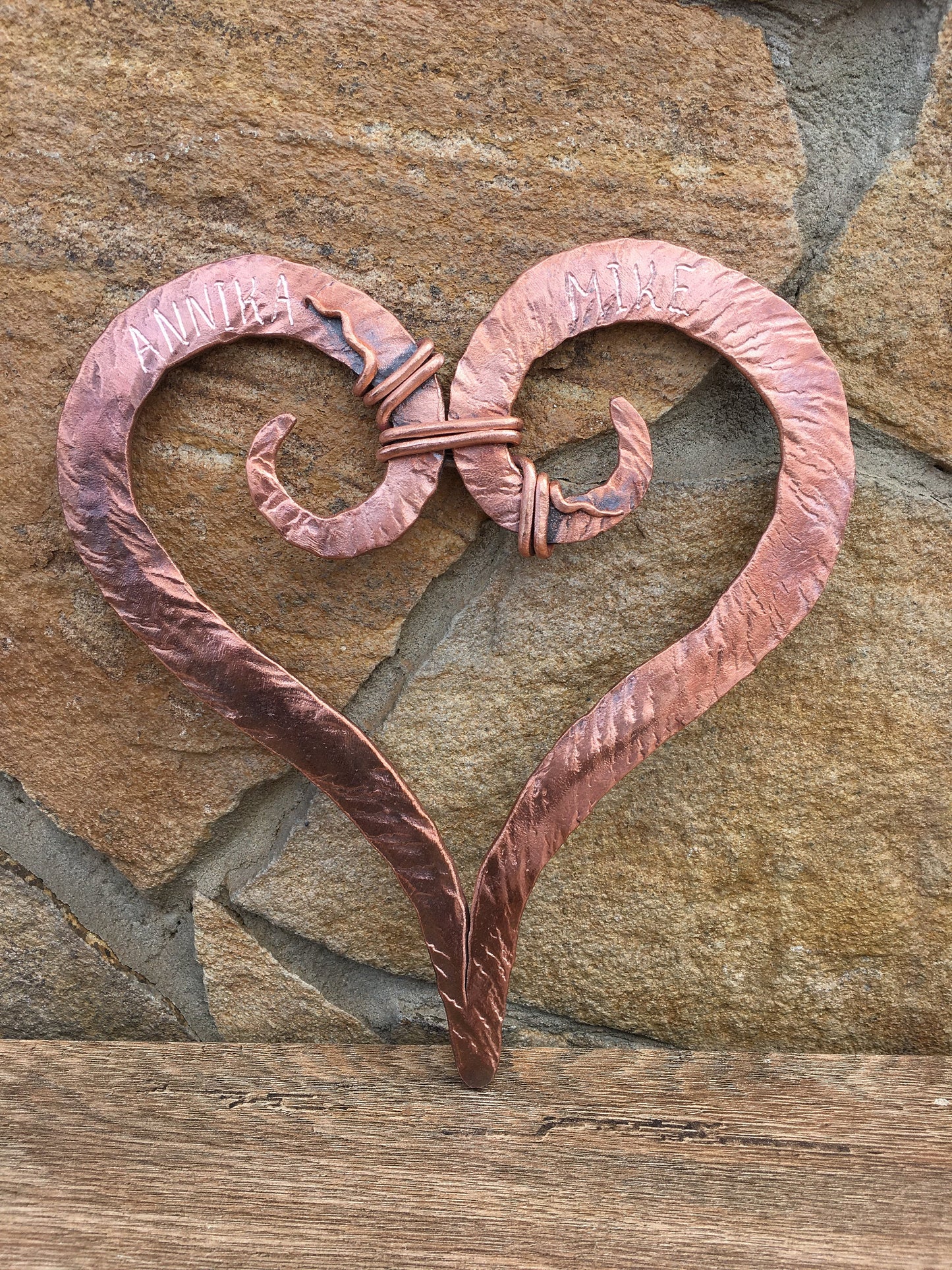 Copper gift, 7 year gift, 7th anniversary gift, copper anniversary gift, copper heart, copper gifts, copper gift for her, copper wedding