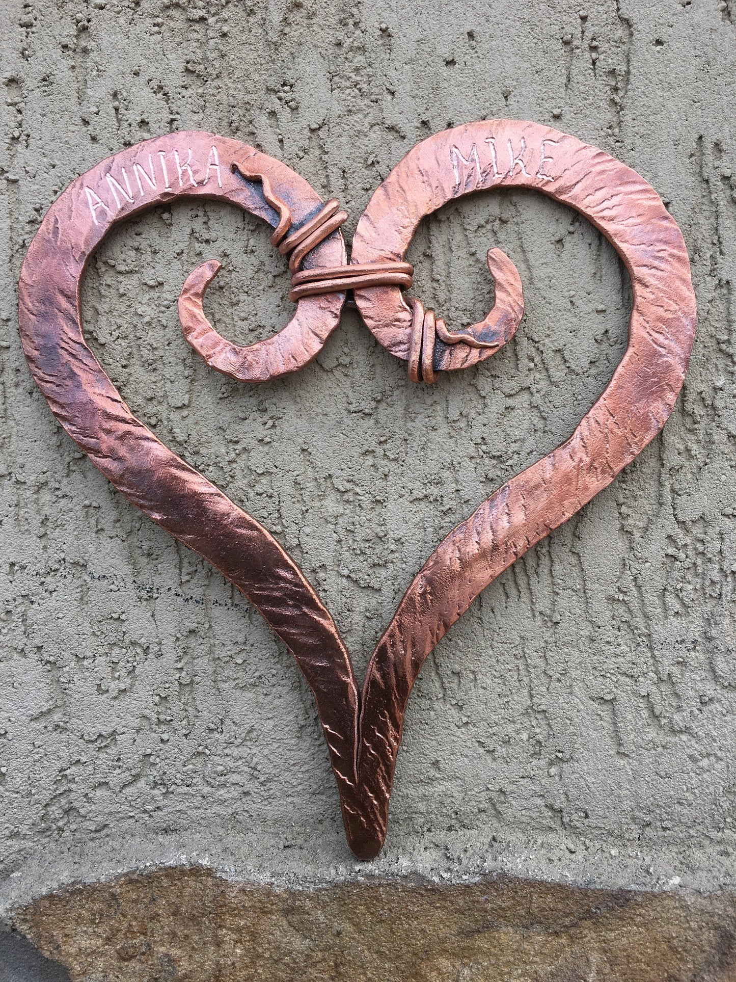 Copper gift, 7 year gift, 7th anniversary gift, copper anniversary gift, copper heart, copper gifts, copper gift for her, copper wedding