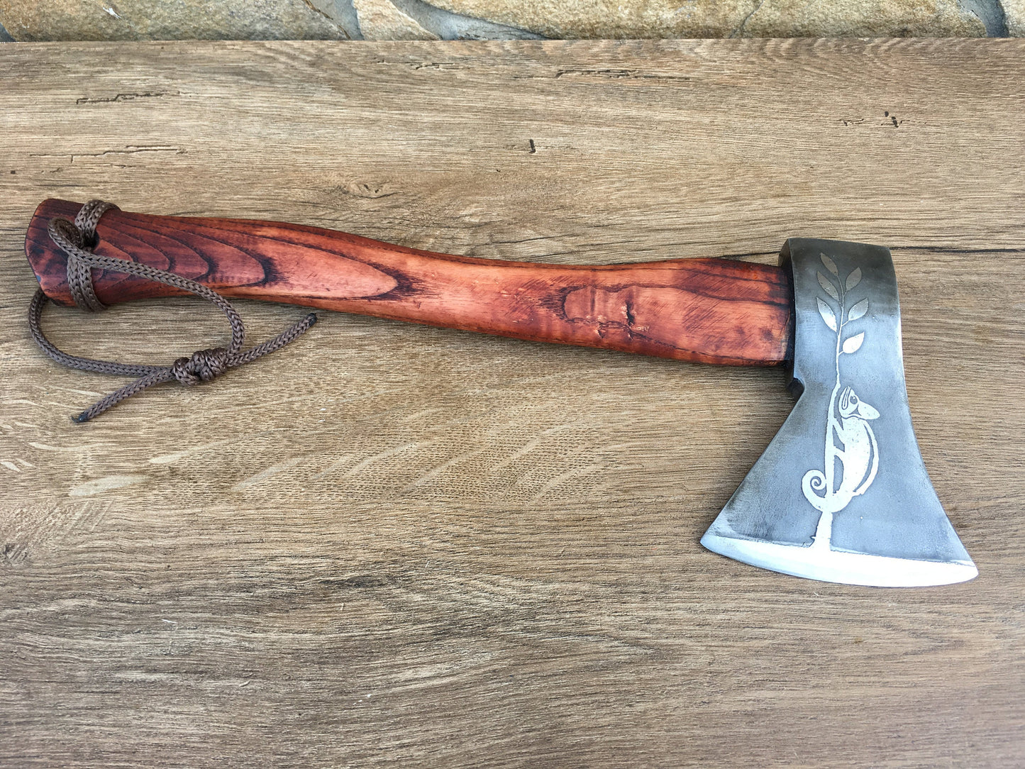Viking hatchet, viking axe, tomahawk, mens gifts, medieval axe, iron gift for him, chameleon, viking camp kit, viking gifts, iron gifts, axe