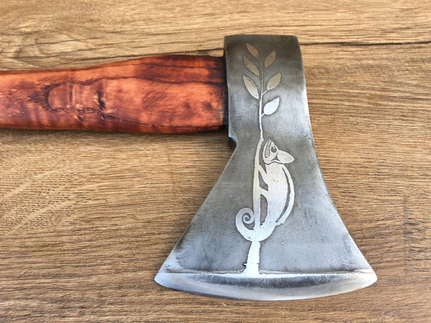 Viking hatchet, viking axe, tomahawk, mens gifts, medieval axe, iron gift for him, chameleon, viking camp kit, viking gifts, iron gifts, axe