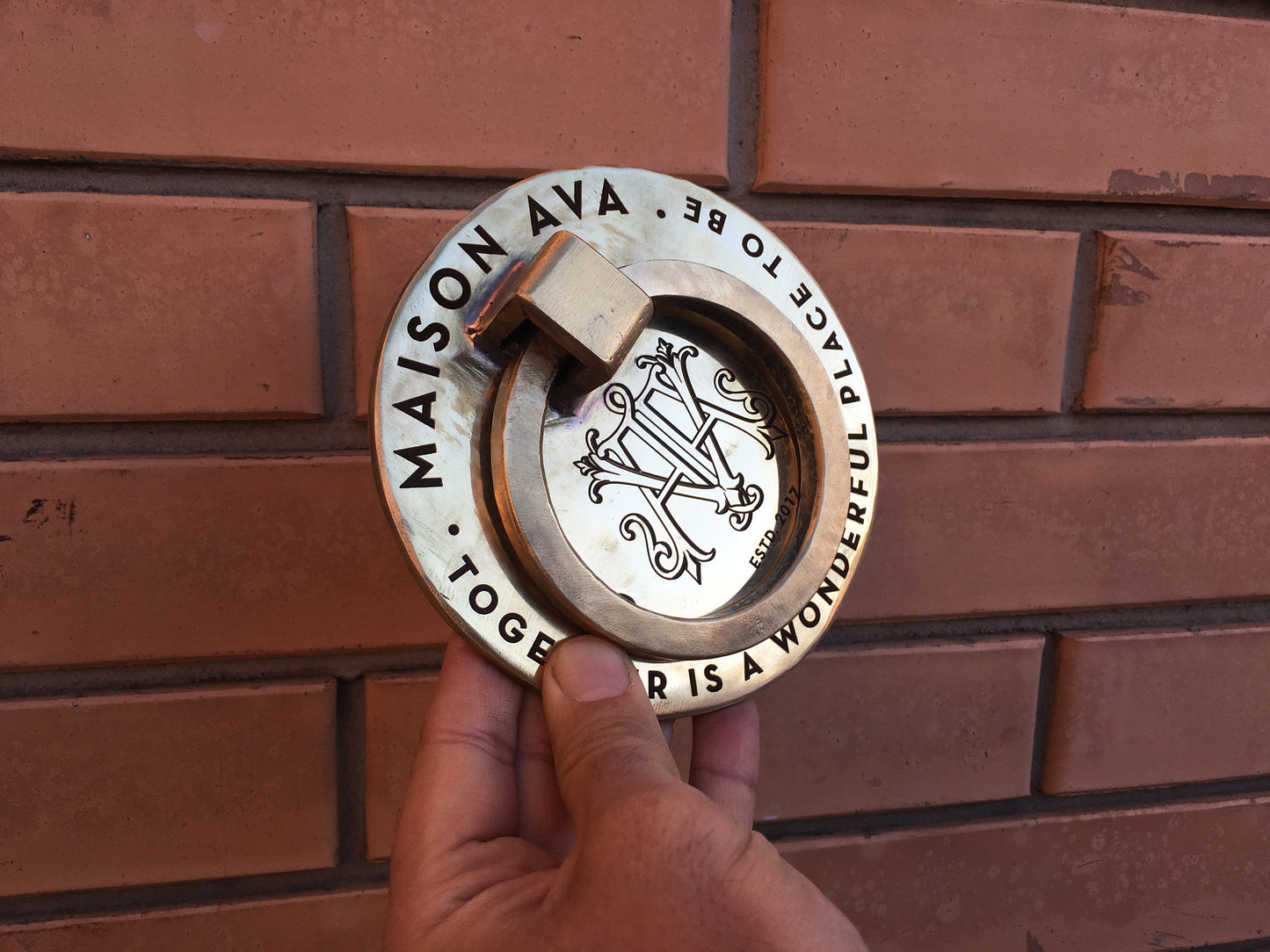 Engraved door knocker, personalized door knocker, customized door knocker, door knocker, bronze door knocker,door pull,door ring,door puller