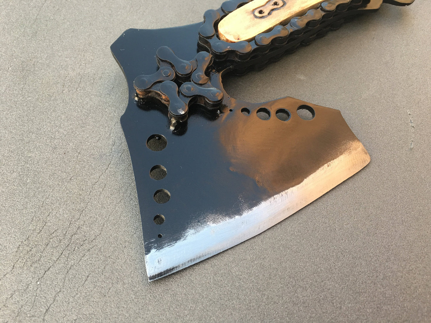 Steampunk axe, viking hatchet, viking axe, axe, chain, chain decor, mens gifts, medieval axe, iron gift for him, viking gifts, iron gifts