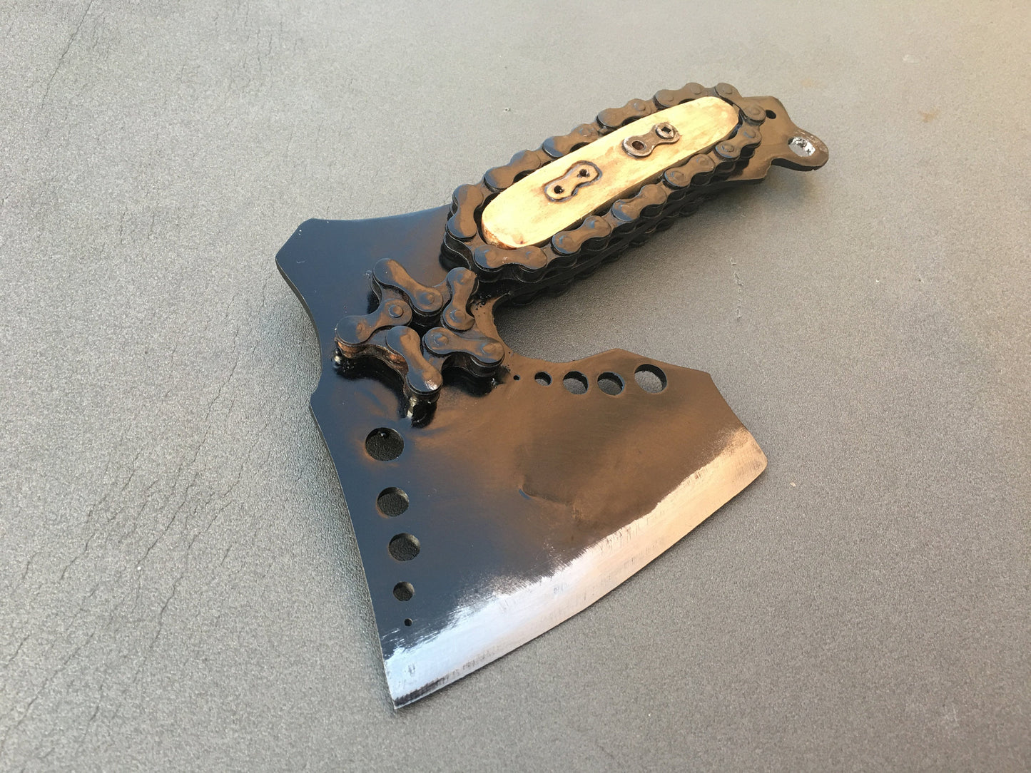 Steampunk axe, viking hatchet, viking axe, axe, chain, chain decor, mens gifts, medieval axe, iron gift for him, viking gifts, iron gifts