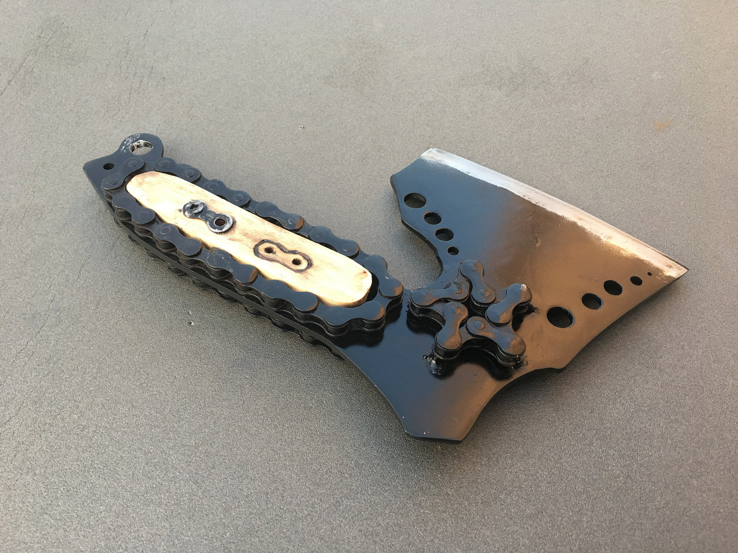 Steampunk axe, viking hatchet, viking axe, axe, chain, chain decor, mens gifts, medieval axe, iron gift for him, viking gifts, iron gifts