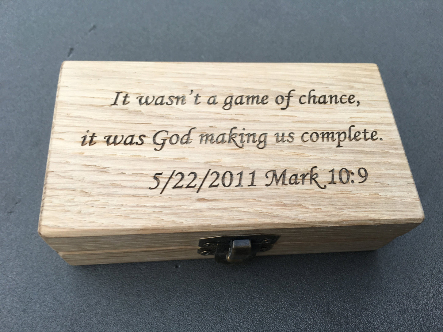 Wooden anniversary gift, 5th anniversary, wooden gift, 5 year anniversary, wooden anniversary, engraved wooden gift,day we met gift,dice set
