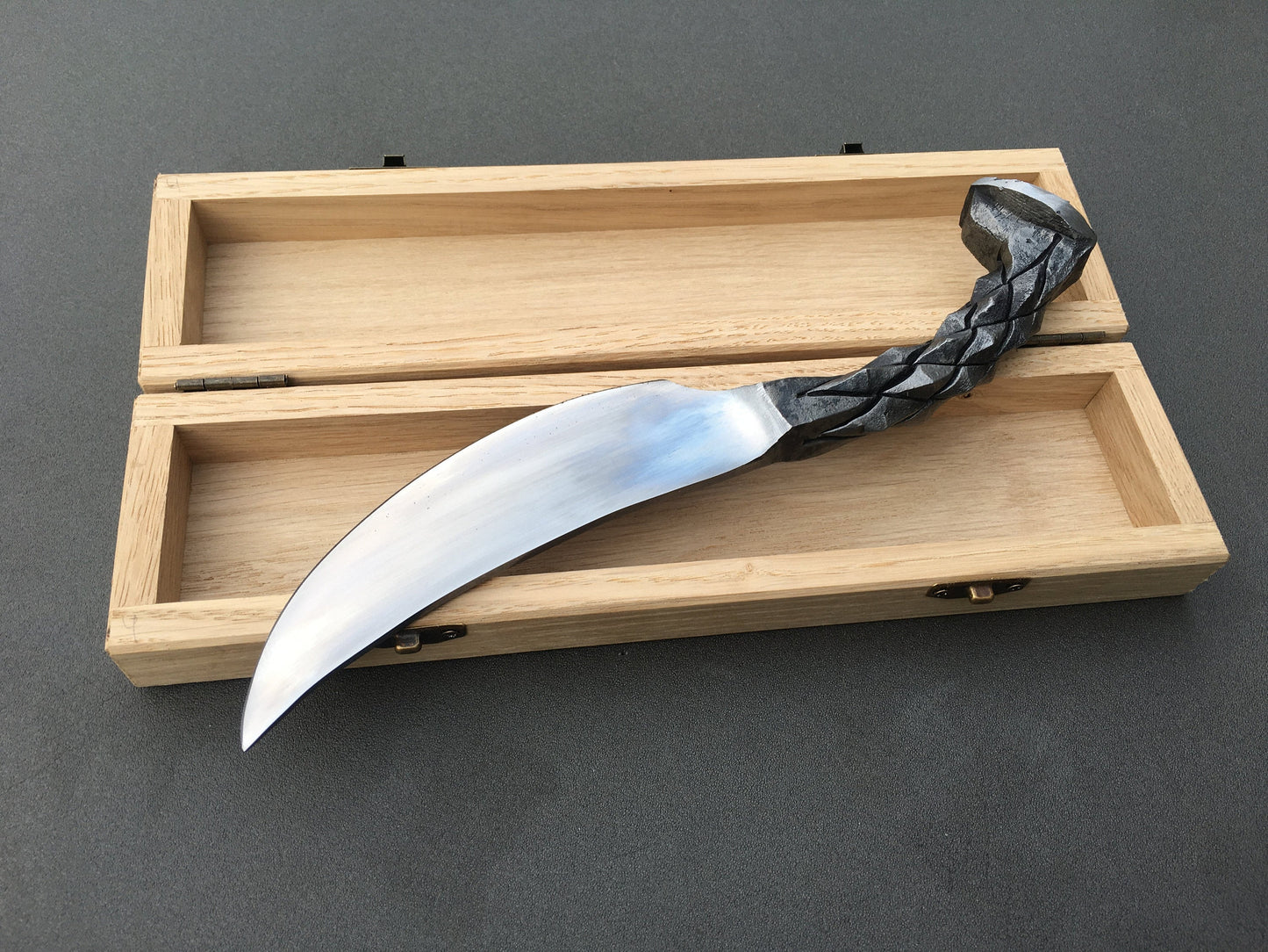 Railroad spike knife, iron anniversary, iron gift for him, mens gifts, engraved knife, gift box, knife decor, knife for groomsmen, knife set