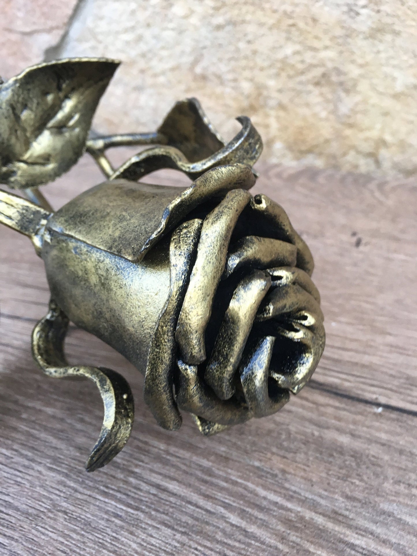 6 year anniversary, 6 year gift, iron rose, metal rose, iron anniversary gift, floral gift, metal sculpture, hammered rose,iron gift for her