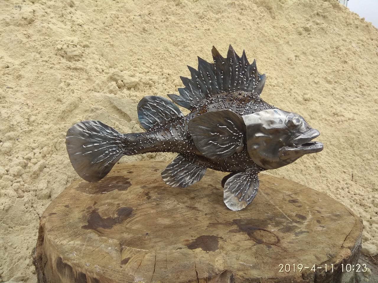 Fish, fish decor, fishing, sea life, red sea bass, fisherman, aquarium, fishing charm, cute fish, fish art, fishing gift, gift for fisherman