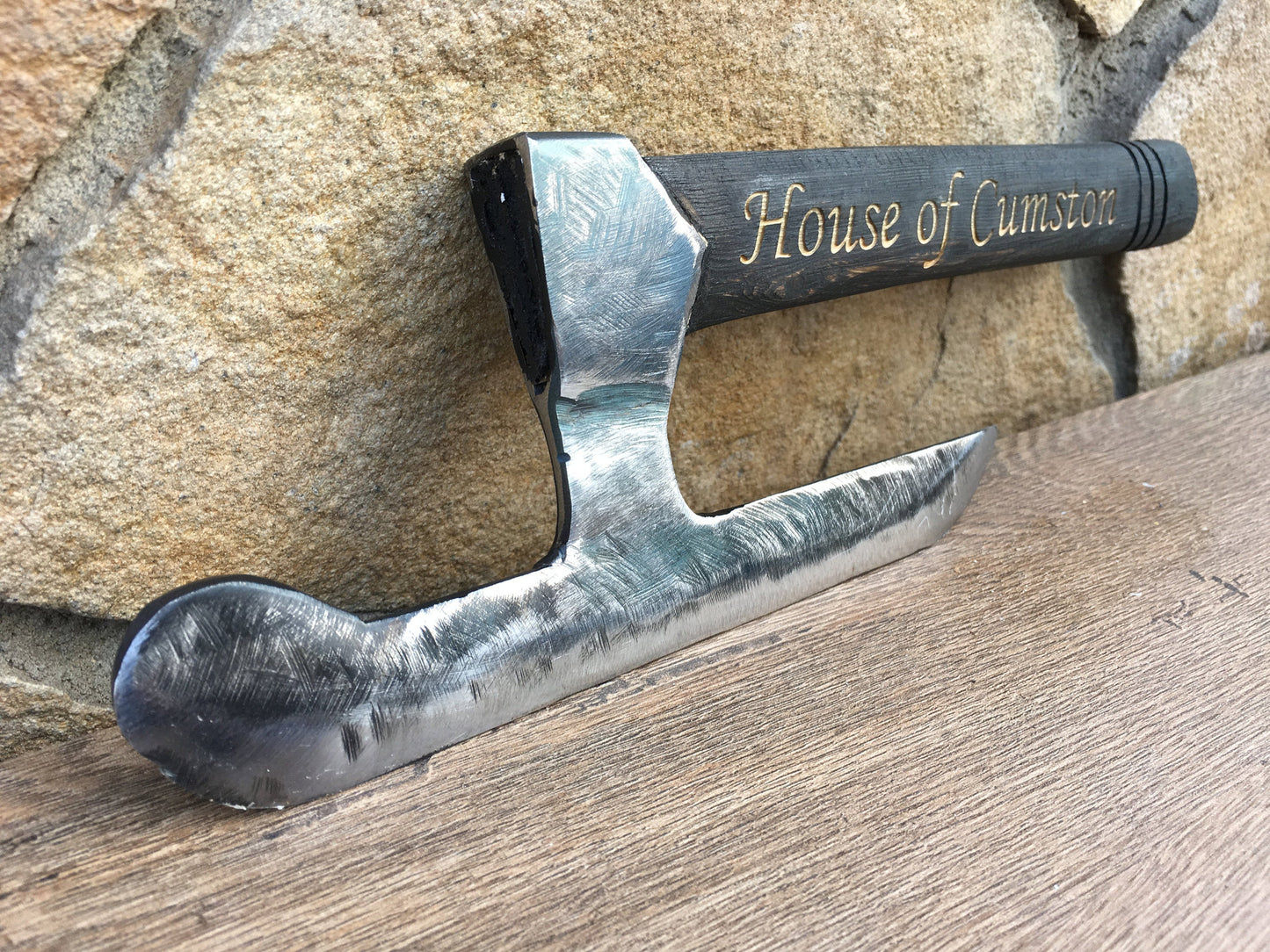 Kitchen axe, kitchen hatchet, viking axe, carved axe, butchers axe, cutting board, cookware, chef axe, chef gift, premium gift,wood carving