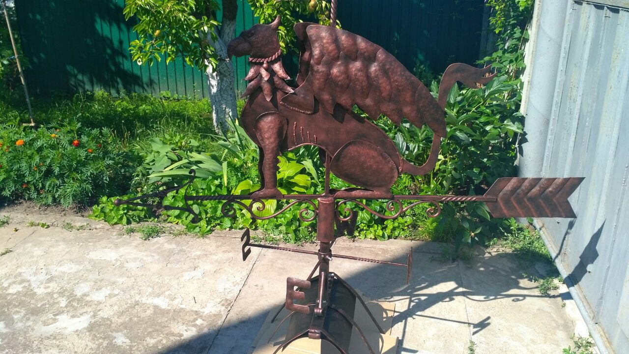 Weather vane, windvane, vane, wind vane, weathercock, roof mount, metal wind vane, yard art, roof metal art, garden metal decor