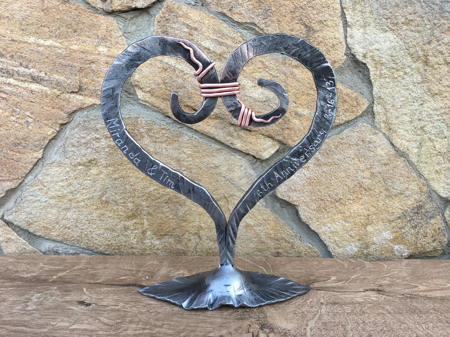 6th anniversary gift for her, iron gift, iron anniversary gift, 6th anniversary gift, iron anniversary,6 year wedding,iron heart, iron gifts