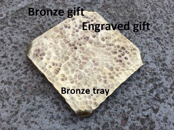 Bronze tray, bronze bowl, bronze gift for her, bronze plate, bronze gift, bronze anniversary gifts for men, bronze gift for men,kitchen gift