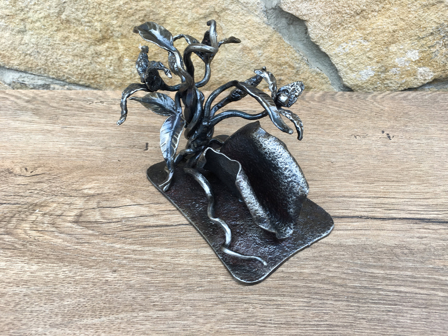 Business card holder, business card stand, iron gift, boss gift, office decor,card display stand,office accessories,business gift,desk decor