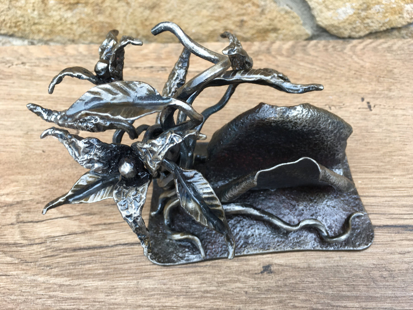 Business card holder, business card stand, iron gift, boss gift, office decor,card display stand,office accessories,business gift,desk decor