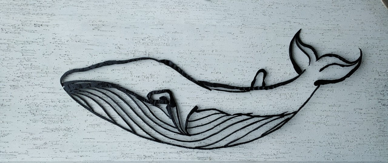 Whale, whale metal, metal whale wall art, whale on wall, nautical wall decor, beach house decor, stuffed animal, amigurumi, crochet, whales