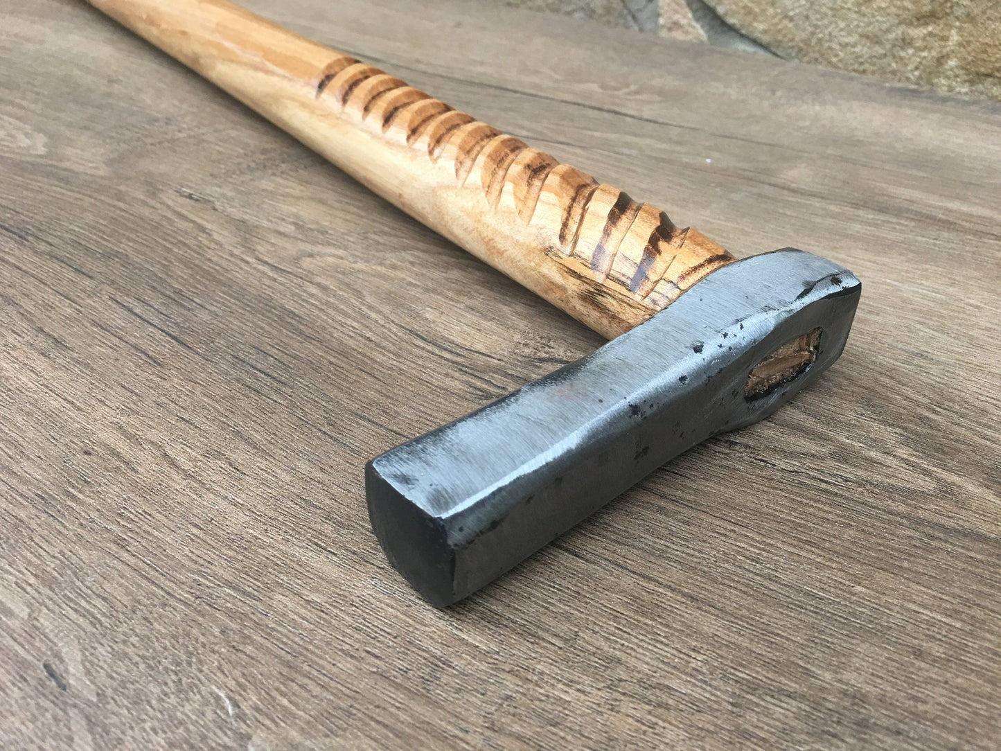 Walking cane, walking stick, walking stick cane, cane, hammer, wood carving, hammer head, art cane, fashion cane, iron gift for men, stick
