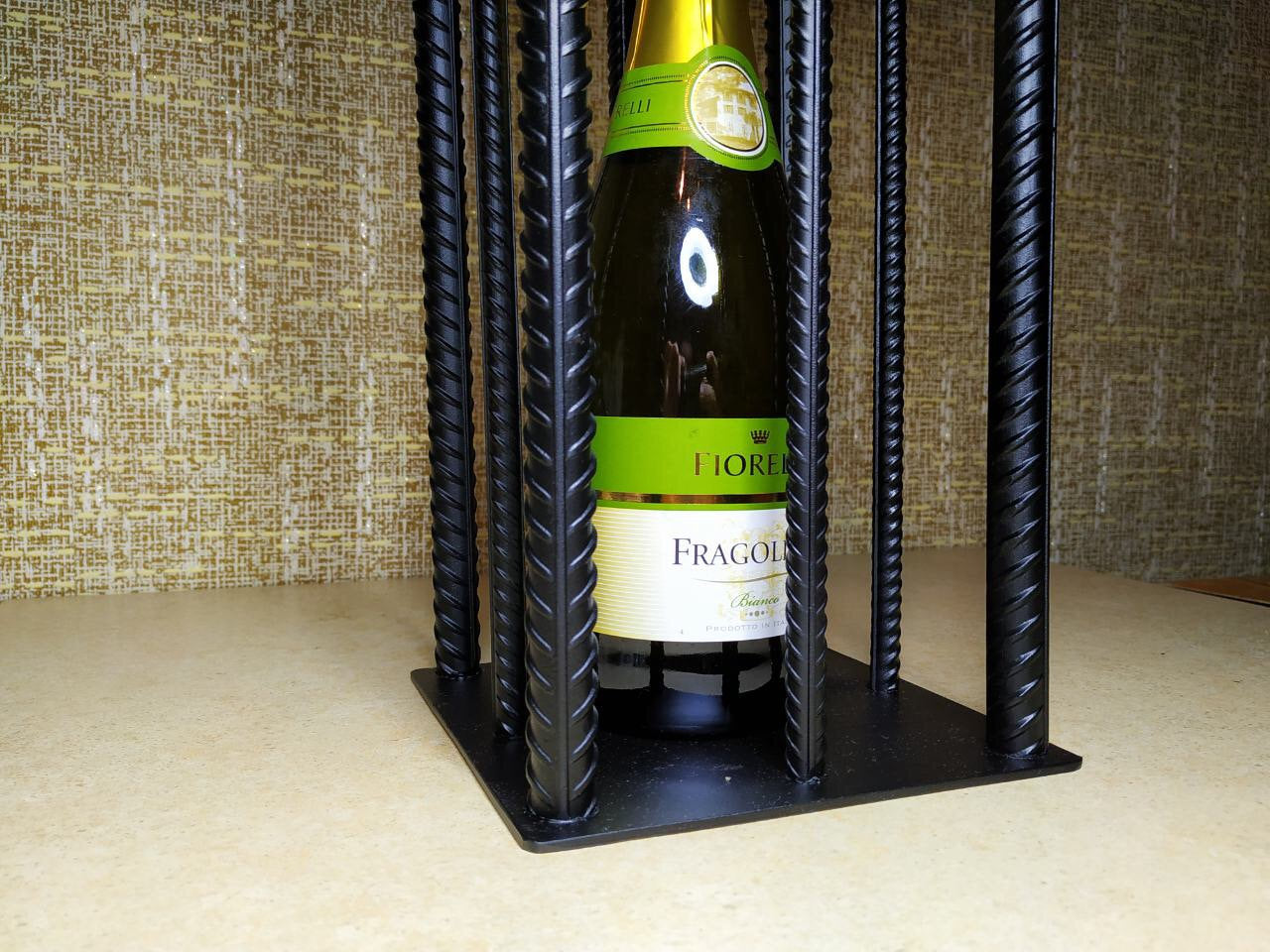 Bottle holder, loft wine rack, steampunk wine rack, loft furniture, wine holder, wine storage, wine accessories, wine stand, industrial loft