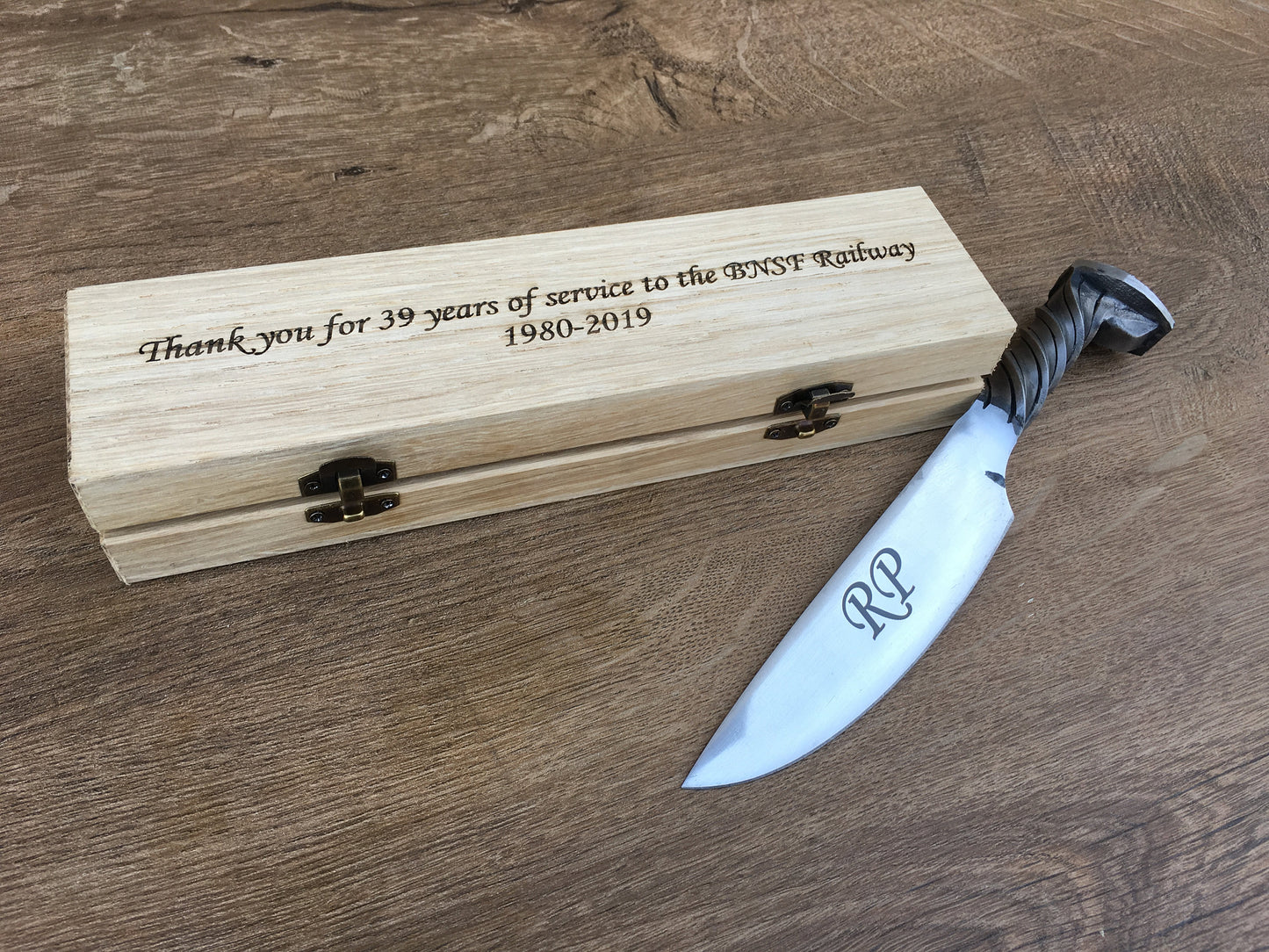 Retirement gift, retirement gift for man, retirement for men, retirement party, retirement men, railroad spike knife, retiring gift, knife