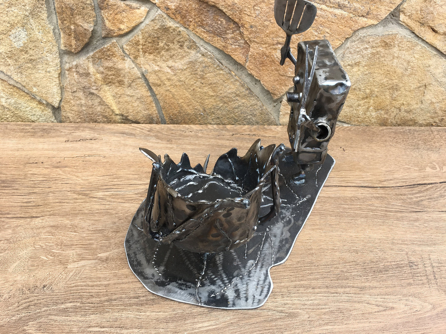 Ashtray, ash tray, hand forged ashtray, metal ashtray, pipe smoking, cigar ashtray, cigarette accessory, indoor ashtray,