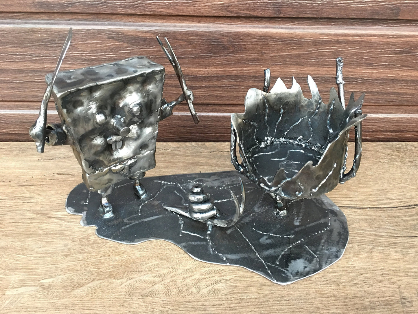 Ashtray, ash tray, hand forged ashtray, metal ashtray, pipe smoking, cigar ashtray, cigarette accessory, indoor ashtray,