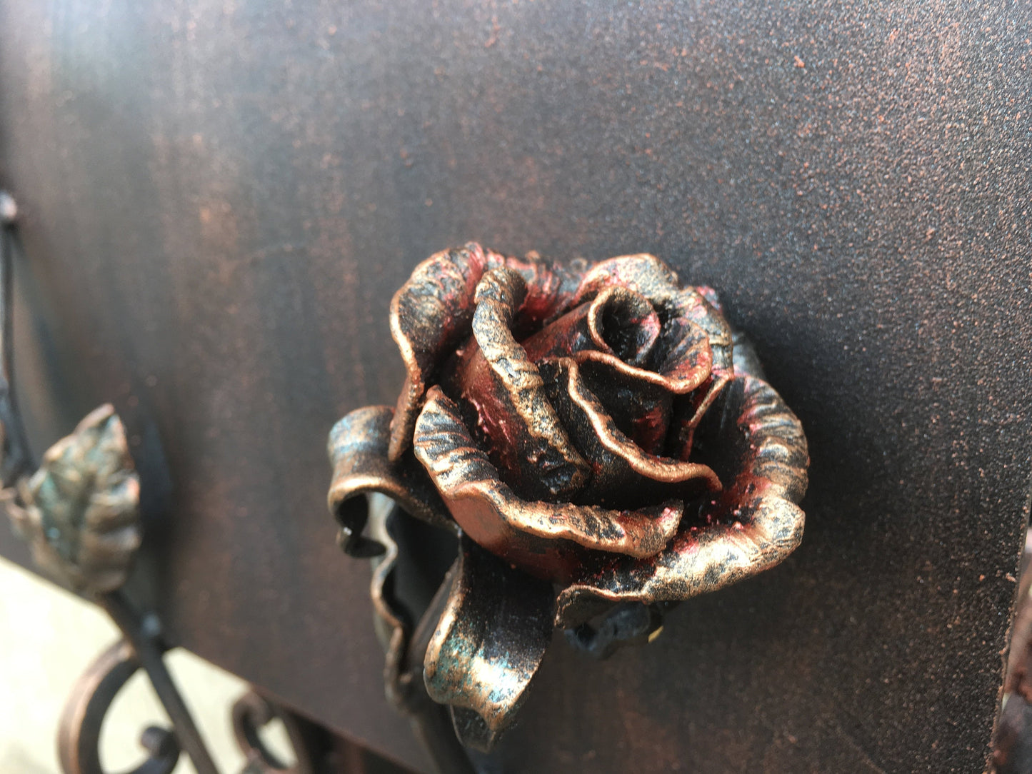 Custom listing for Danielle: mailbox with a butterfly, spider on a scroll