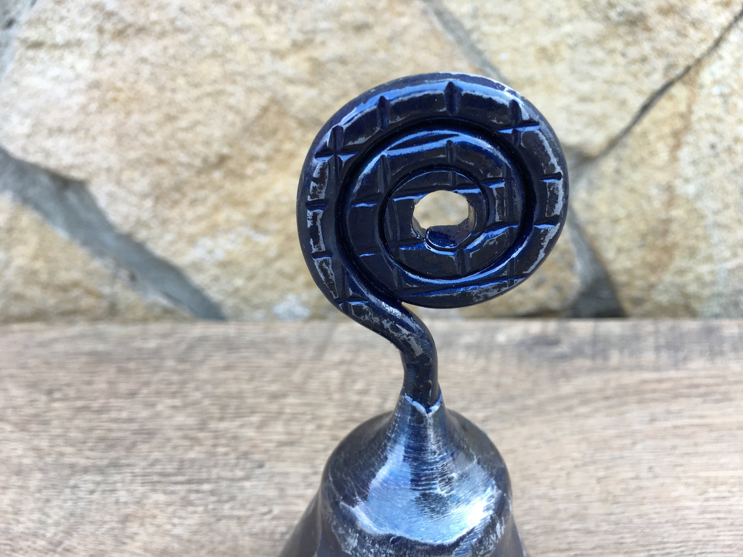Birthday bell, wind chimes, gift beloved women, vintage bell, best mother gift, sympathy gift mother, steel jingle, iron bell, handmade bell