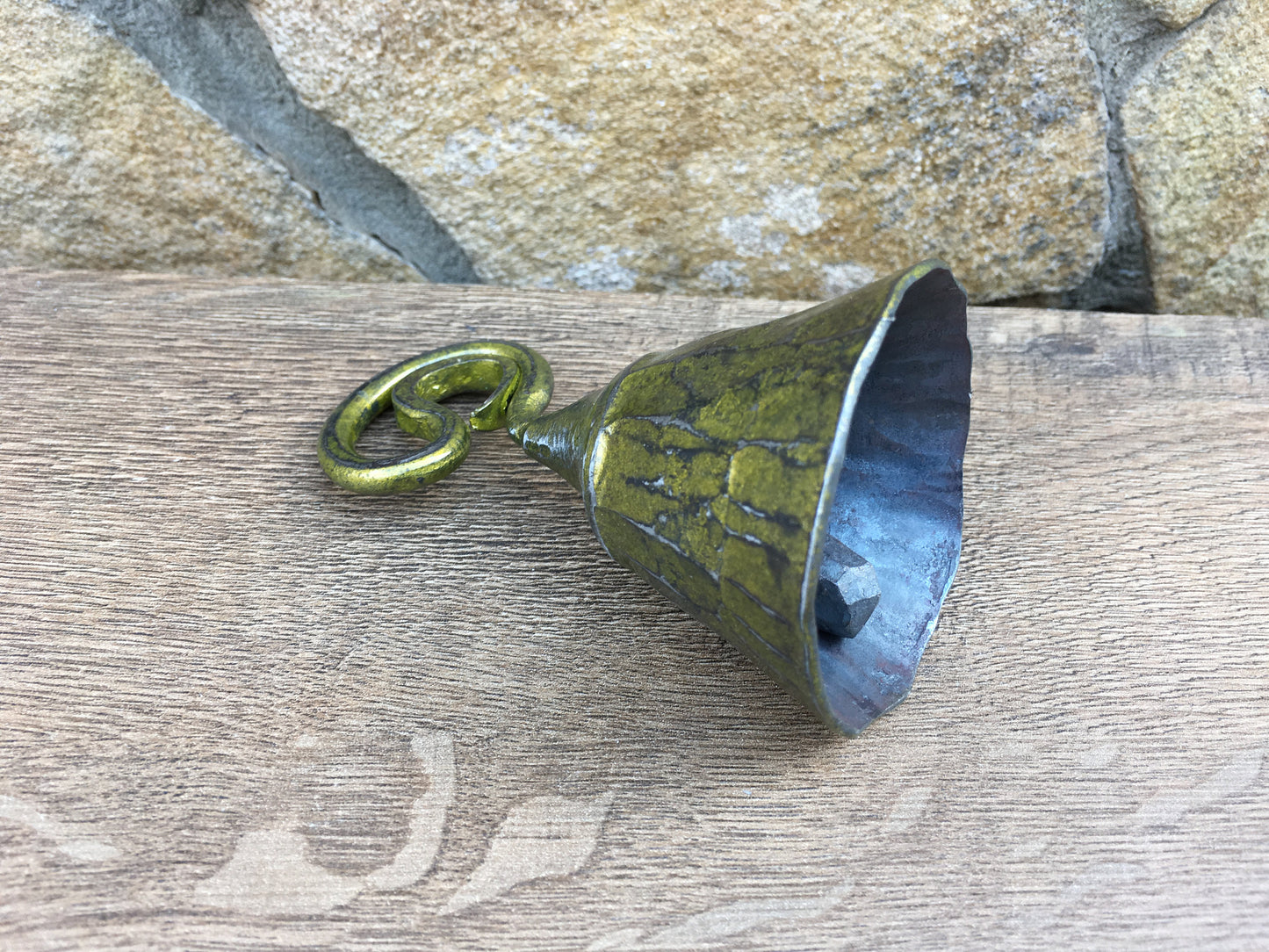 Iron bell, jingle bells, gift for parents, bells charms, bell ringer charms, wedding gift, bell ringer, metal art work, iron decor,windchime