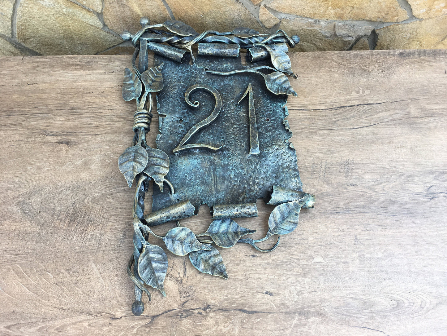 House number plaque, house number sign, medieval, rustic plaque, viking, lettering, house plate,viking gift,address number sign,address sign